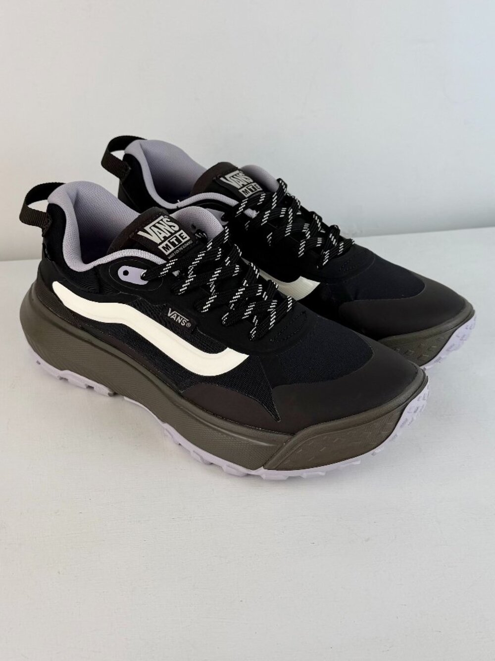 M6.5, W8 - Vans MTE Crosspath Brown Black Purple Hiking Sneaker - 721356